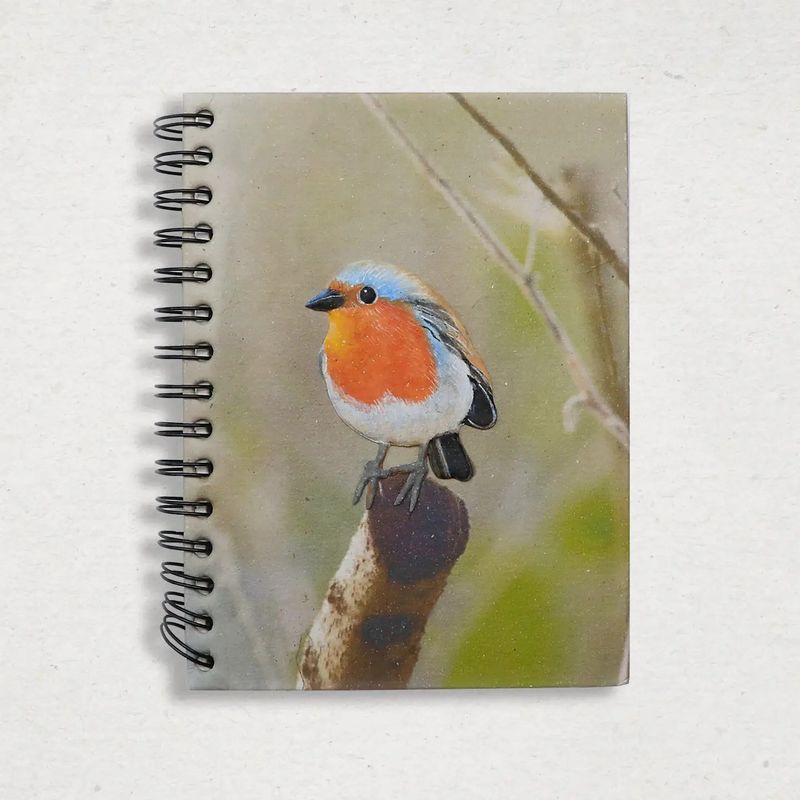 Large Notebook- Robin, Sri Lanka