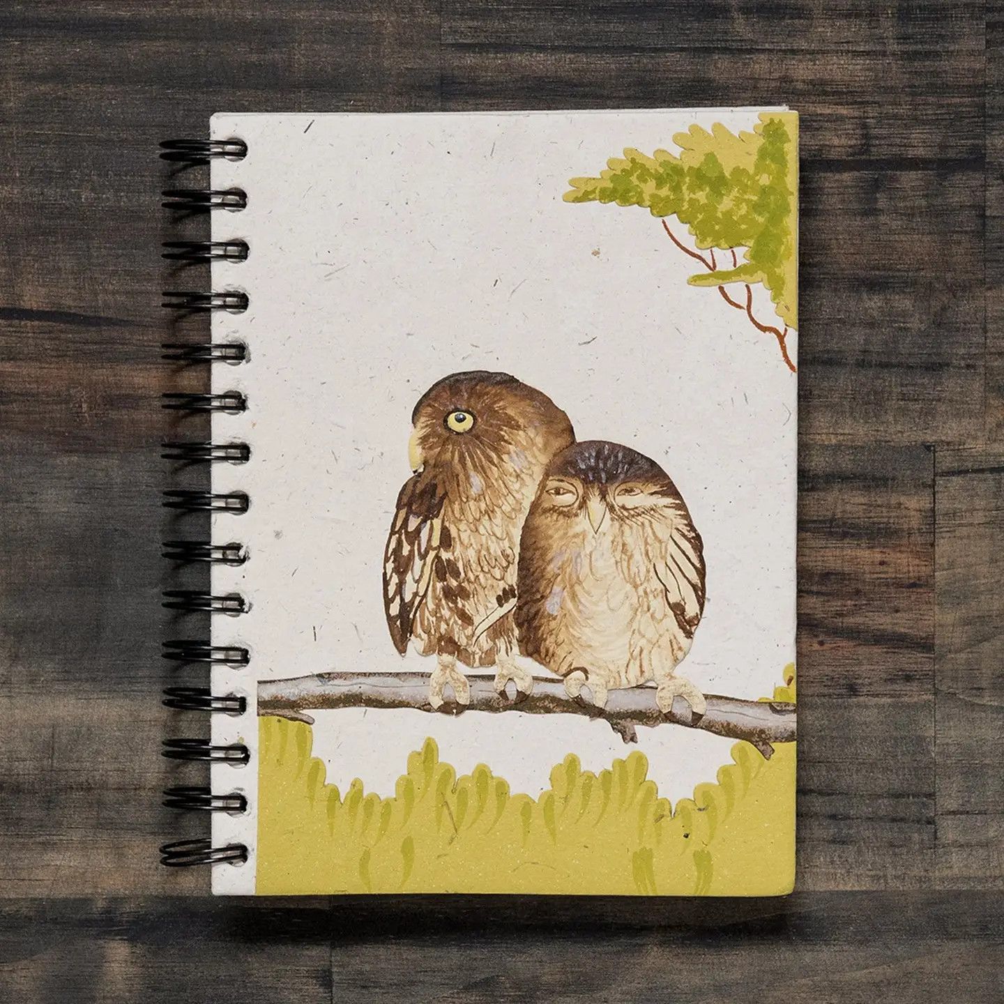 Large Notebook- Owls, Sri Lanka