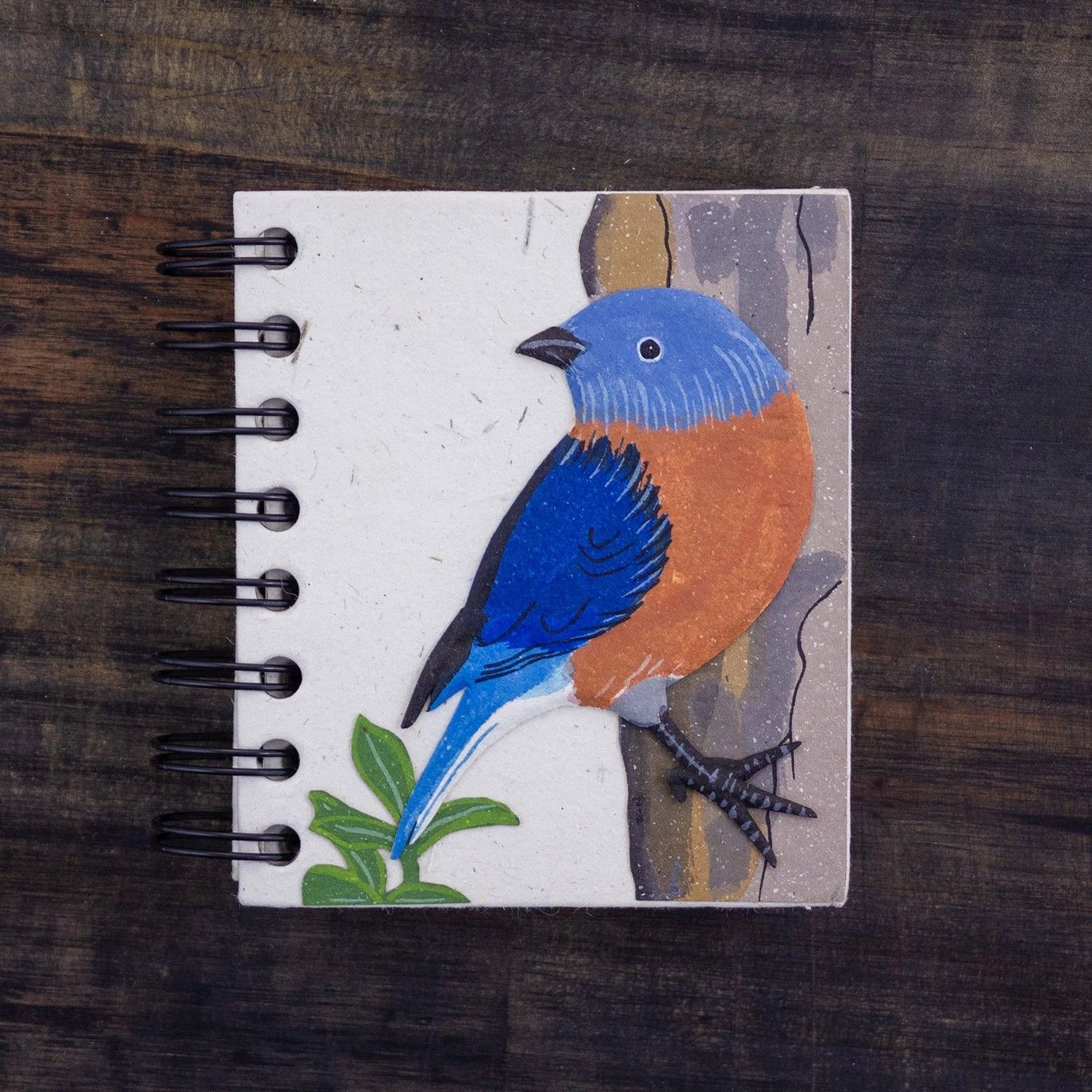 Small Notebook-  Bluebird Natural White, Sri Lanka