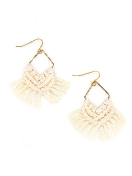 Macrame Earrings, Peru