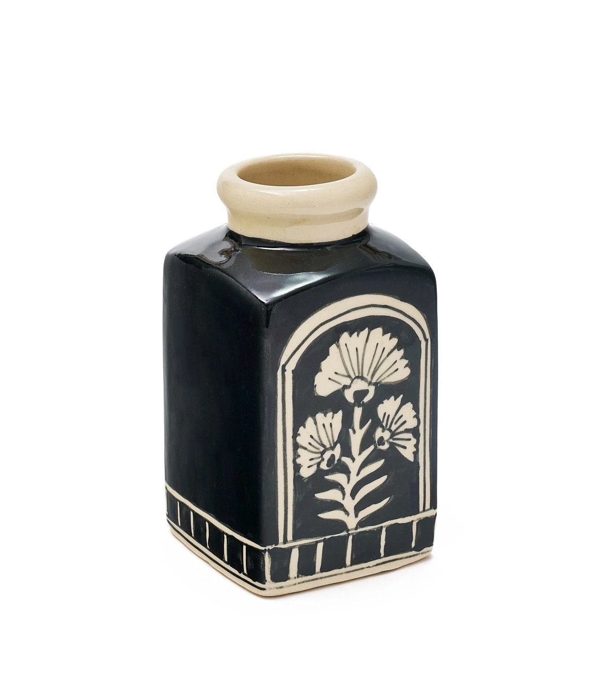 Large Floral Vase Ceramic, India