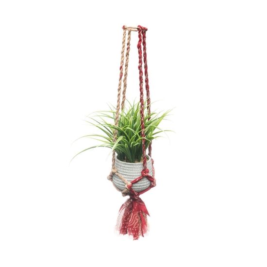 Sari Macrame Plant Hanger Medium, India