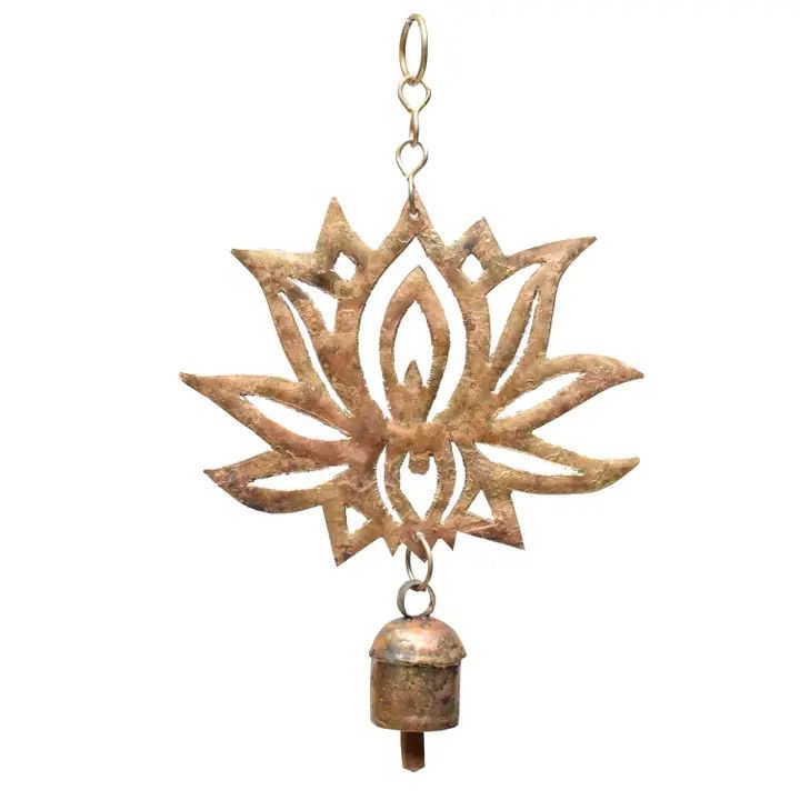 Hand Cut Lotus Chime, India