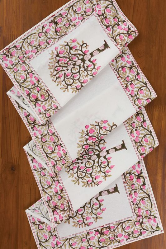 Blooming Tree Table Runner, India