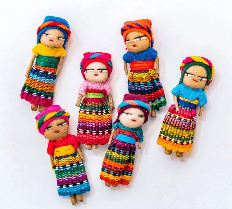Worry Dolls - Set of 6, Guatemala