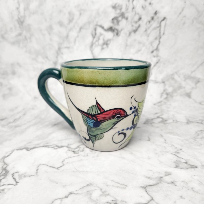 Stoneware Hummingbird Mug, Guatemala