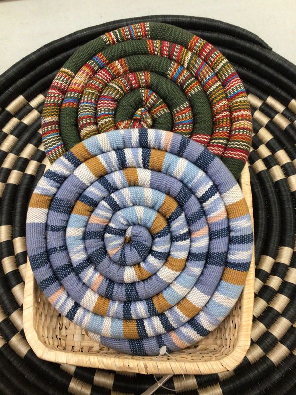 Large Spiral Spiced Trivet,  Guatemala