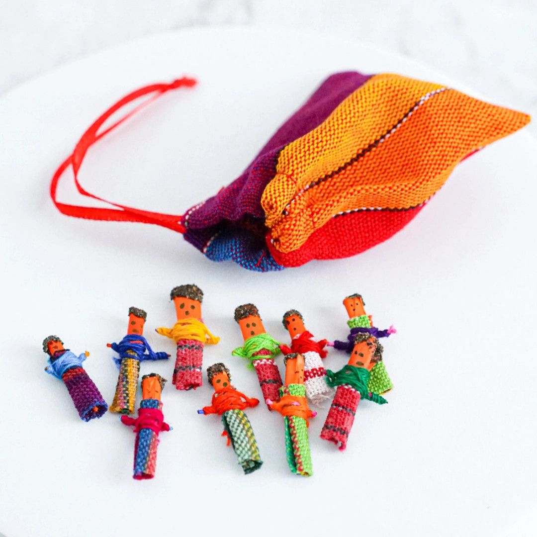 Worry Dolls, Set of 10, Guatamala