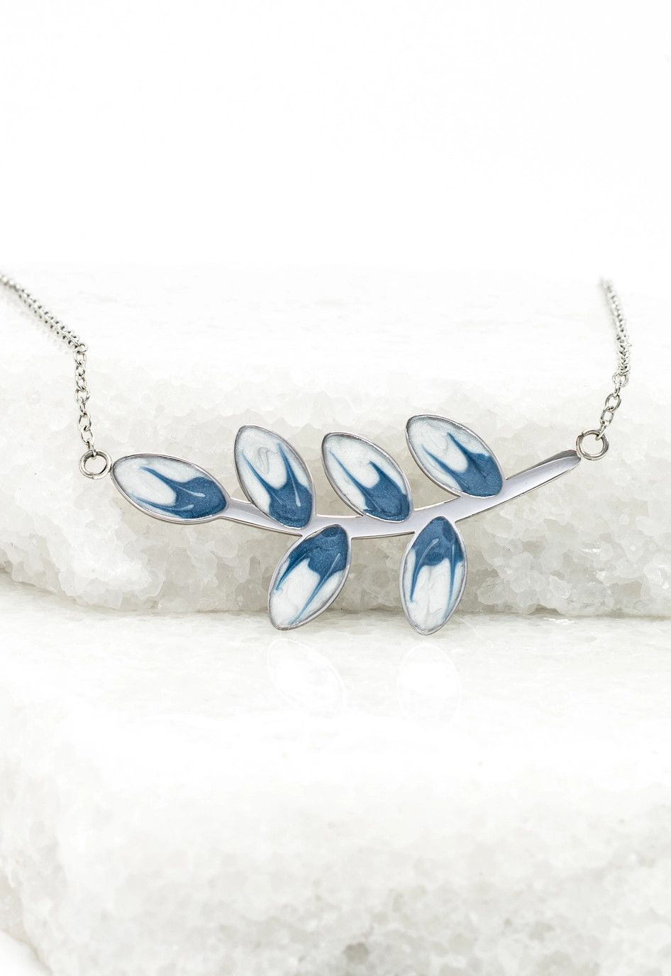 Hope Grows Necklace in Silver &amp; Blue, China