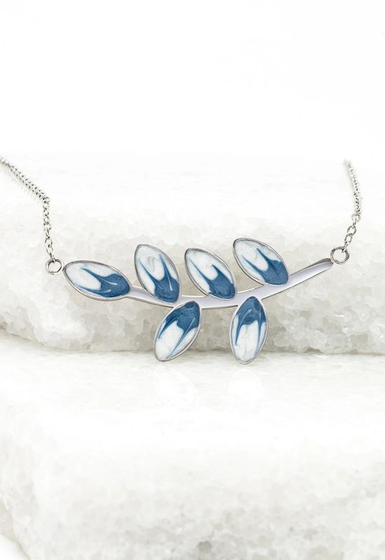 Hope Grows Necklace in Silver &amp; Blue, China