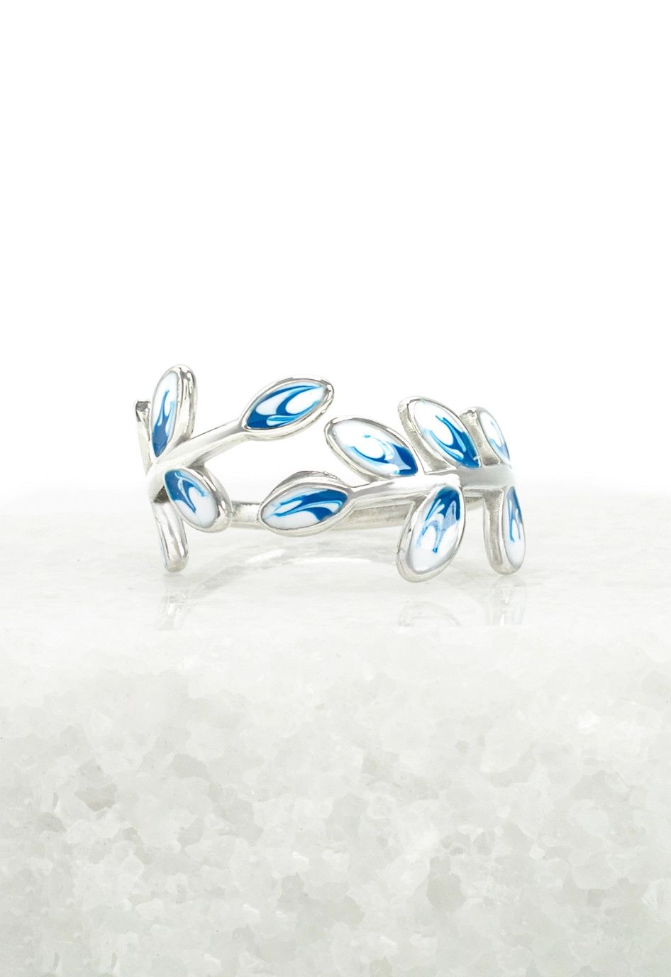 Hope Grows Ring in Silver &amp; Blue, China