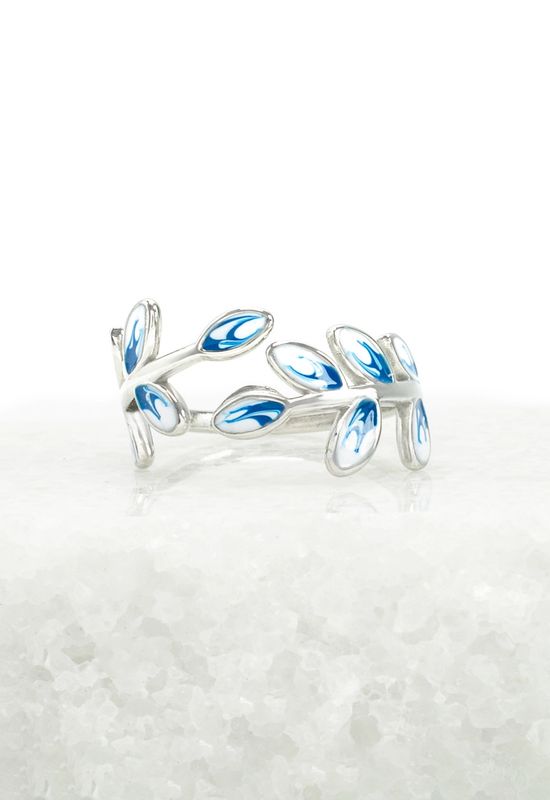 Hope Grows Ring in Silver &amp; Blue, China
