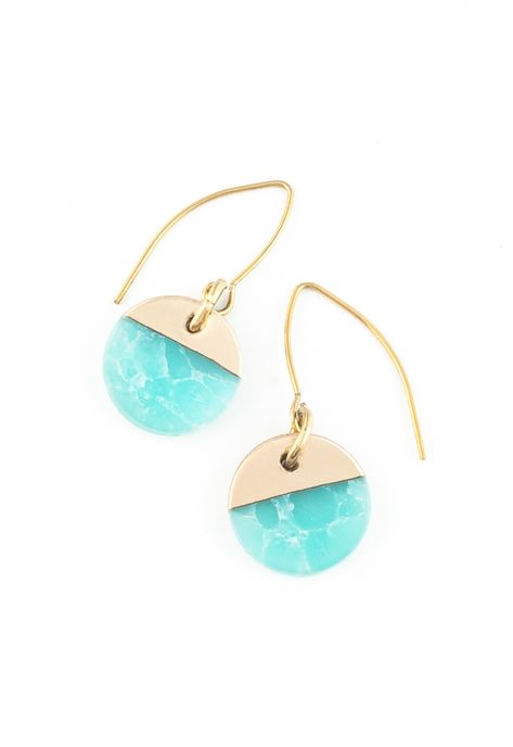 Aqua Refresh Earrings, China