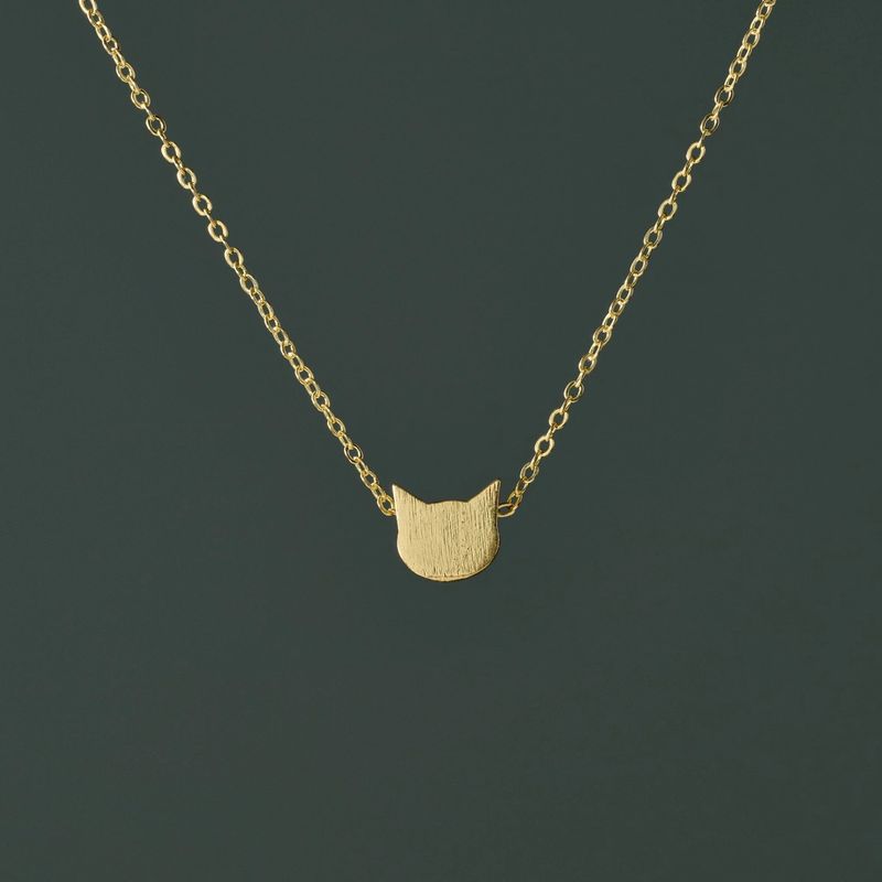 Dainty Cat Necklace, India