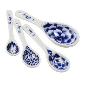 Blue Flower Measuring Spoon Set, Vietnam