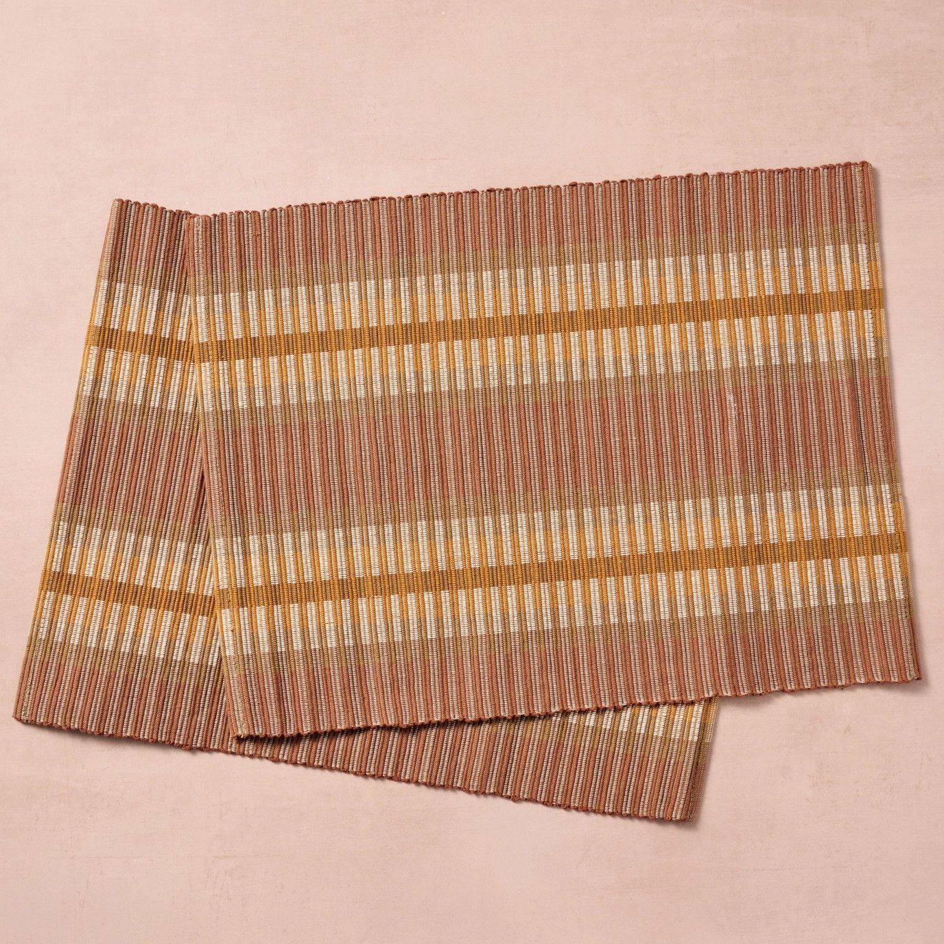 Khana Cotton Placemat Set of 2 - Brown, Nepal