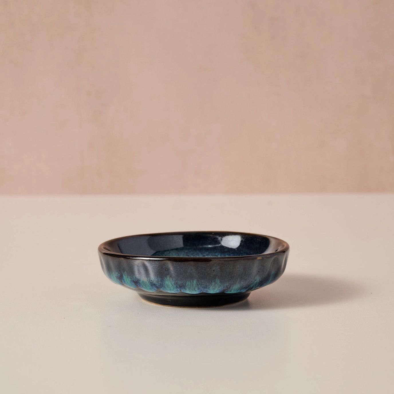 Tron Drip Glaze Olive Oil Dish, Vietnam