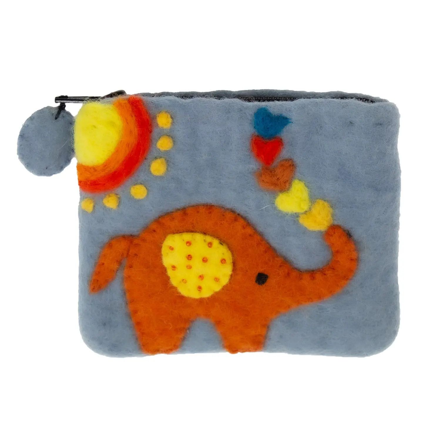 Elephant Felt Coin Purse, Nepal