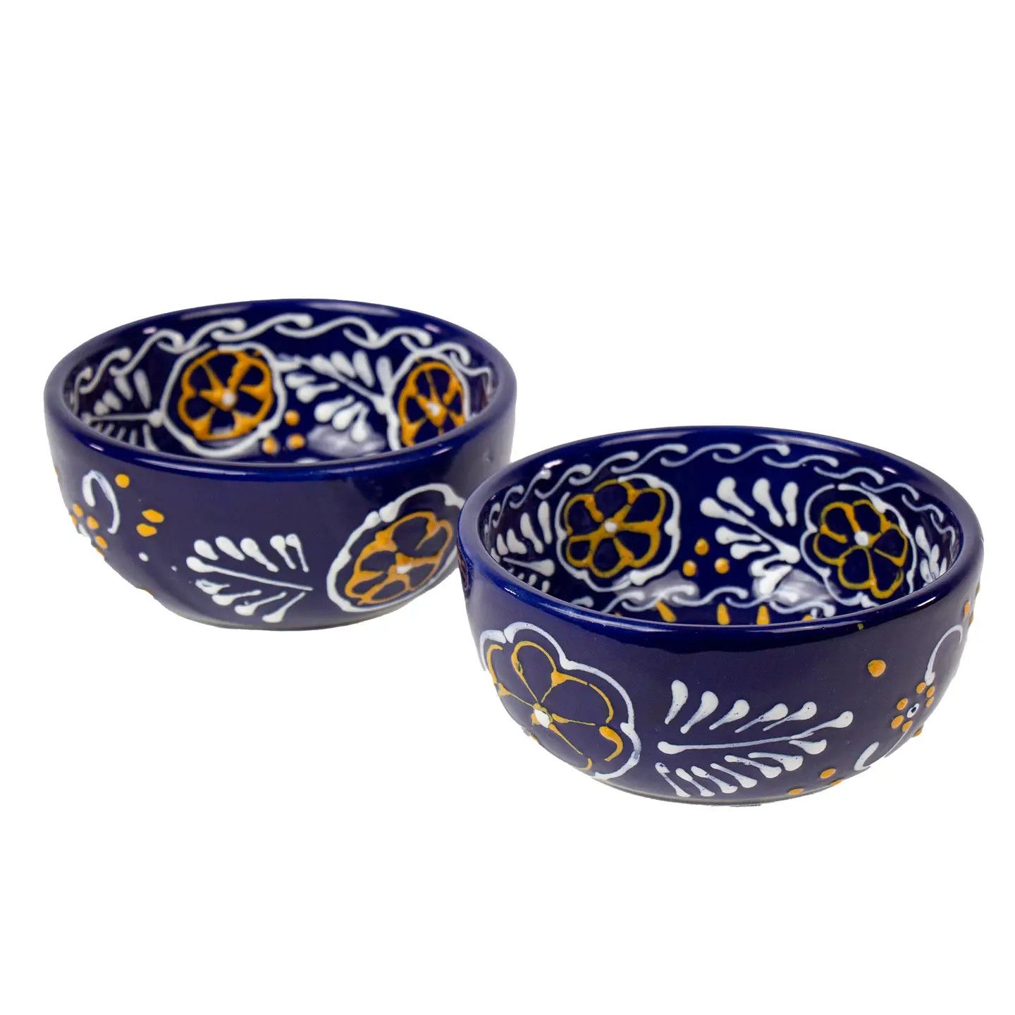 Encantada Handmade Pottery Bowl, Blue, Mexico
