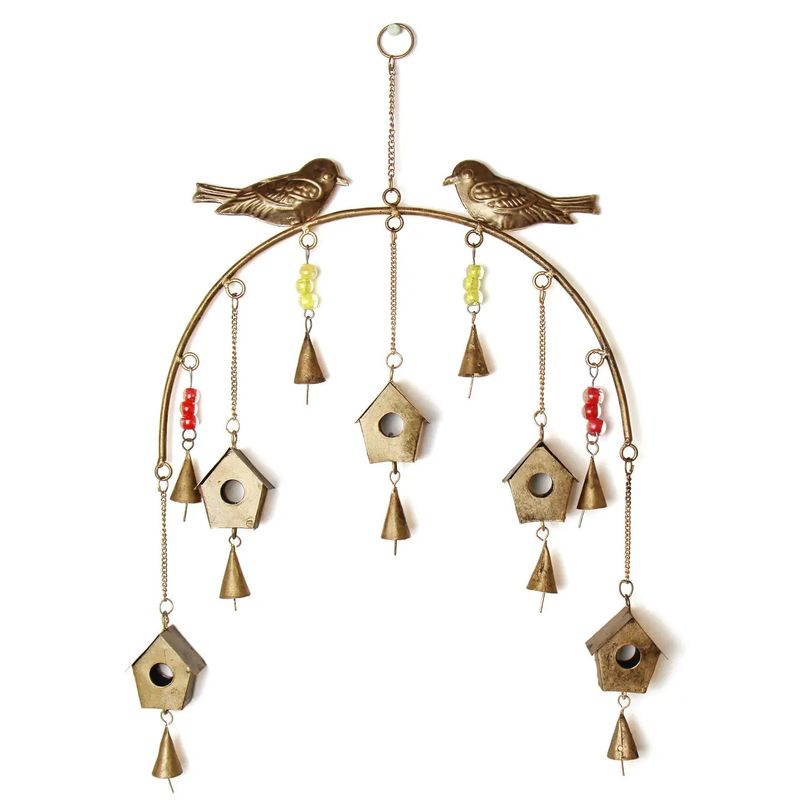 Handcrafted Bird House Chime, India