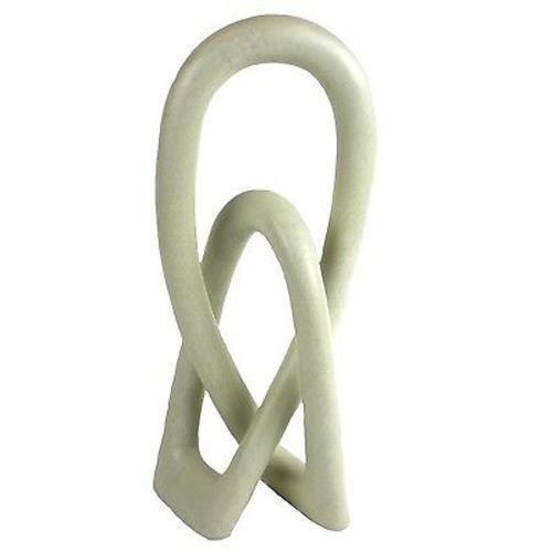 Lover's Knot Natural Stone Sculpture 6", Kenya