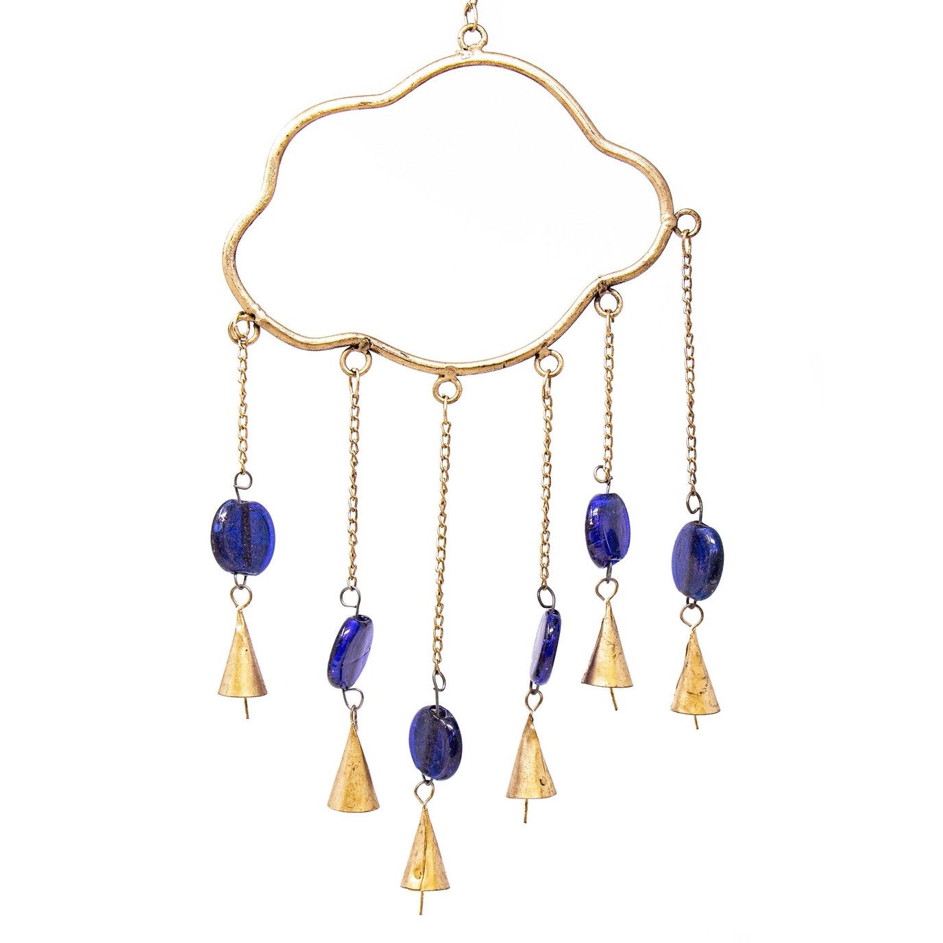 Recycled Iron Rain Cloud Garden Chime, India