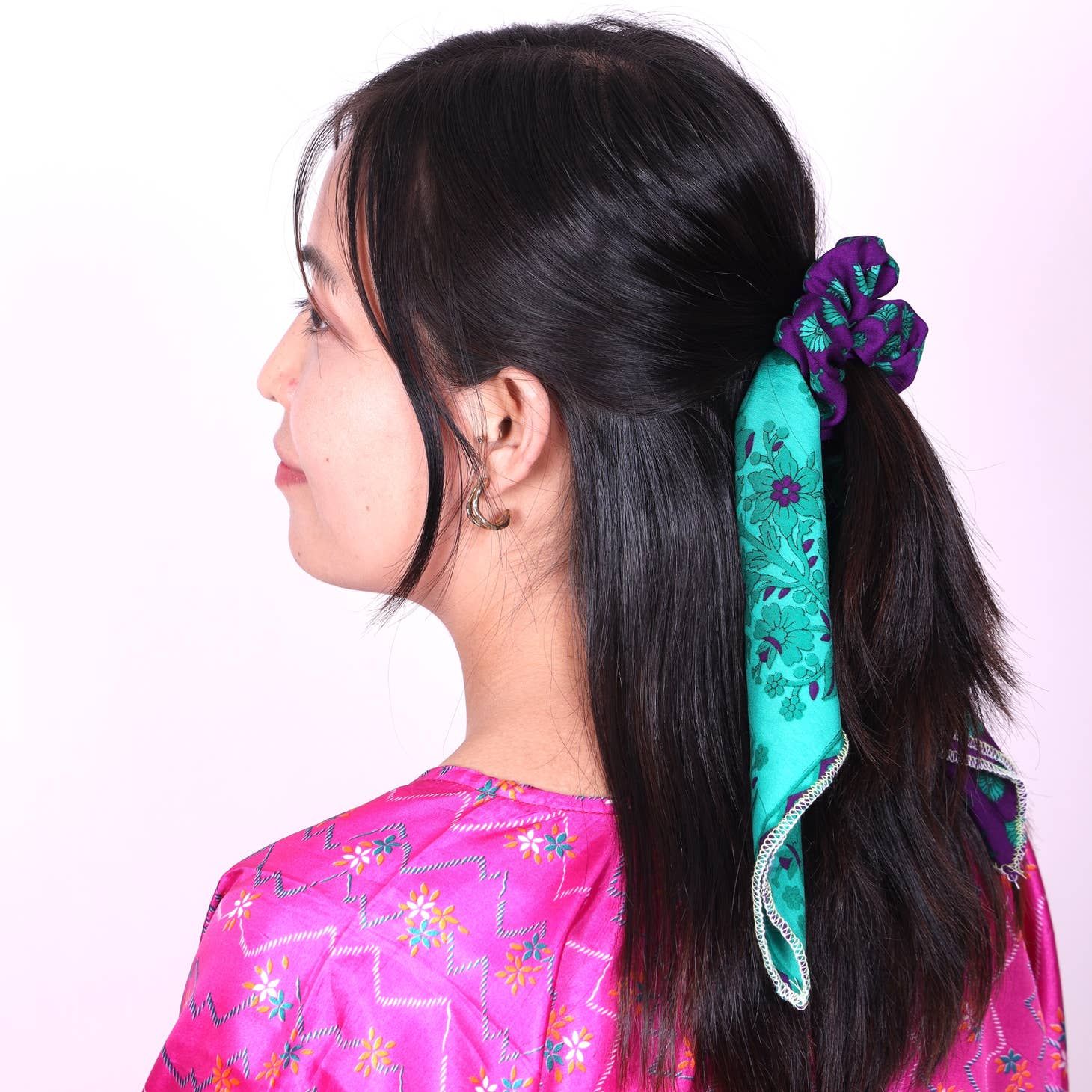 Sari Scarf Scrunchies. Nepal