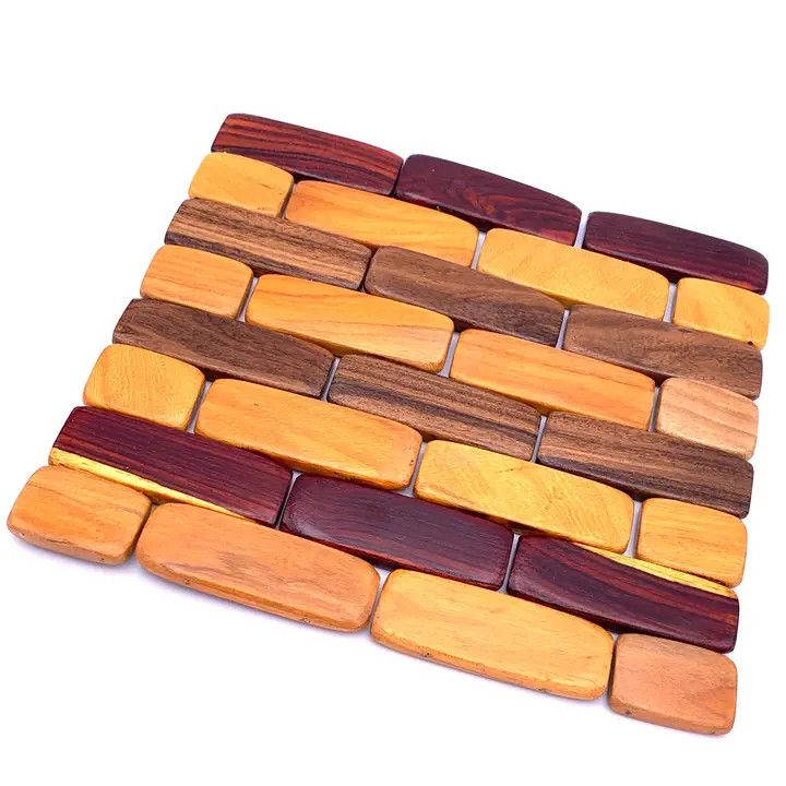 Tropical Hardwood Foldable Trivet, Nicaragua