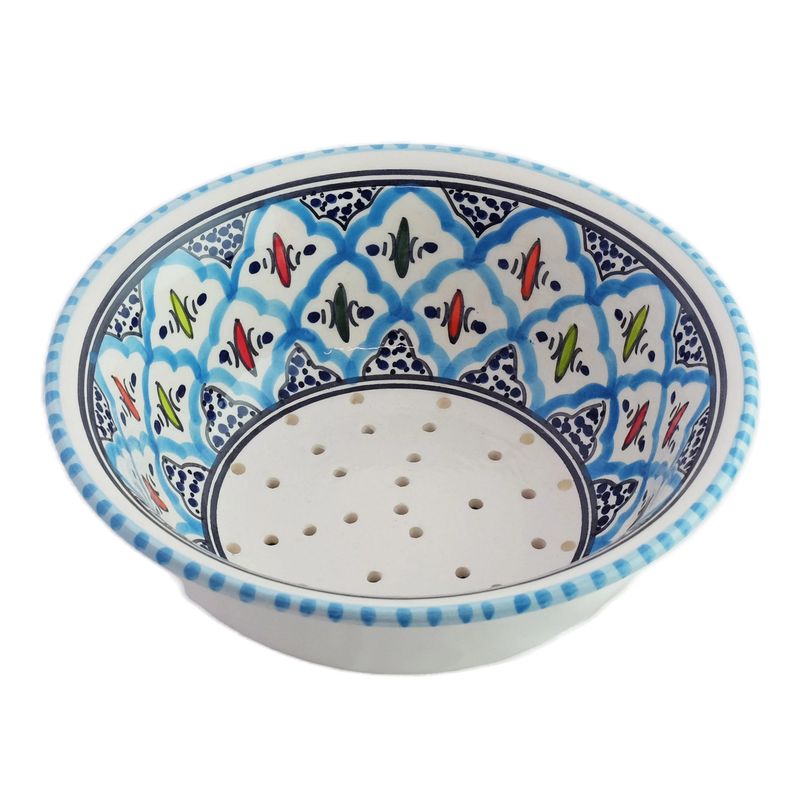 Rosette Ceramic Berry Bowl, Tunisia