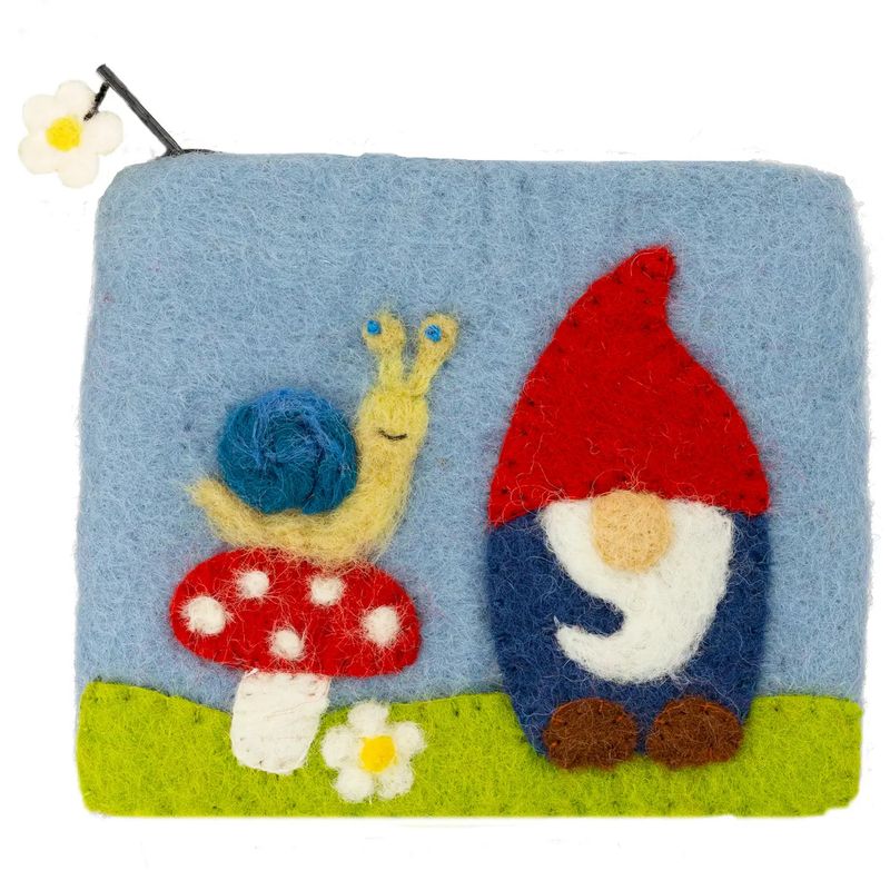 Mushroom Gnome Coin Purse, Nepal