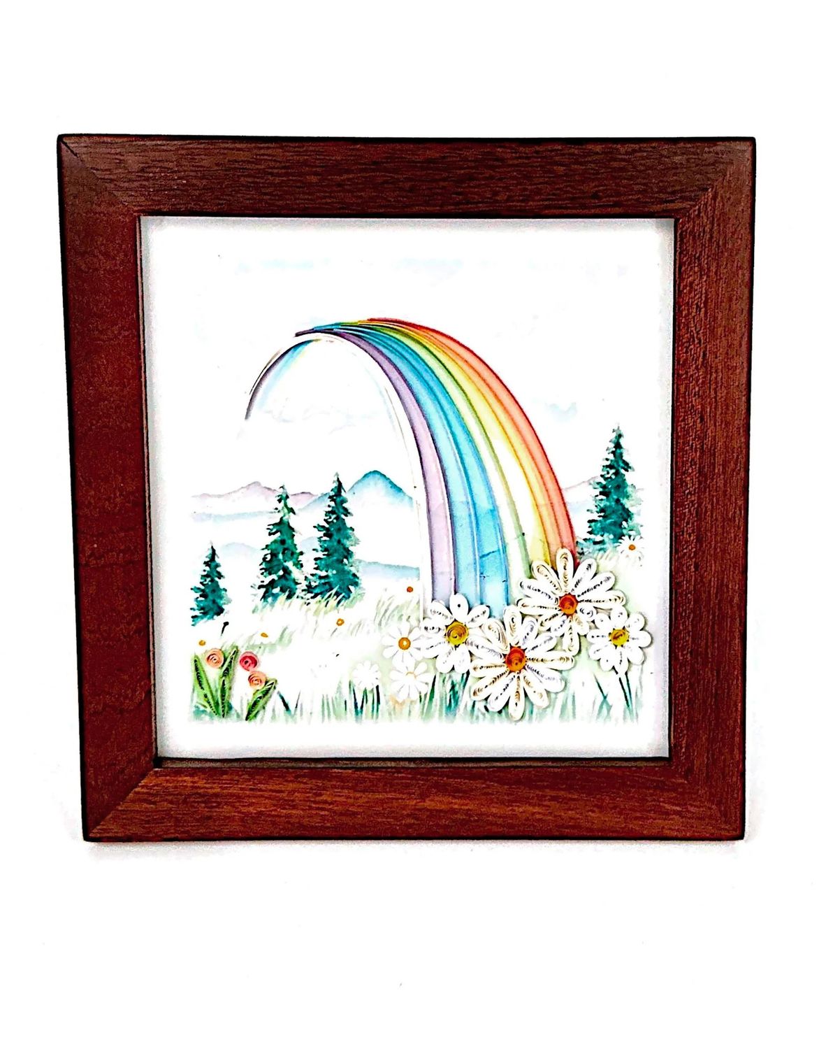 Natural Mahogany Wood Frame 6"x6", Pakistan