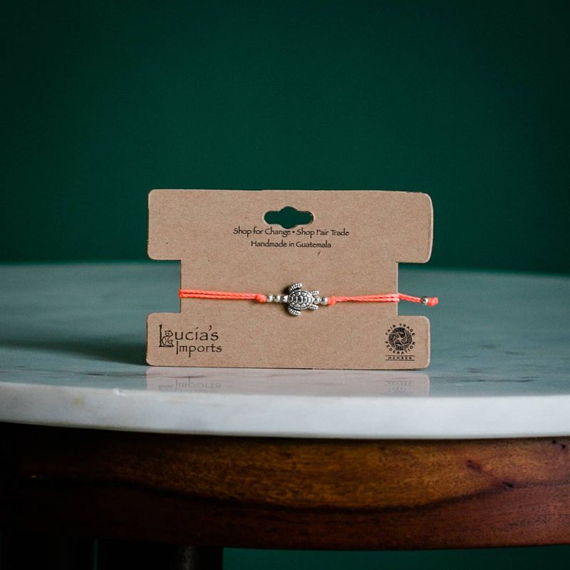 Turtle String Charm Bracelet, Guatemala