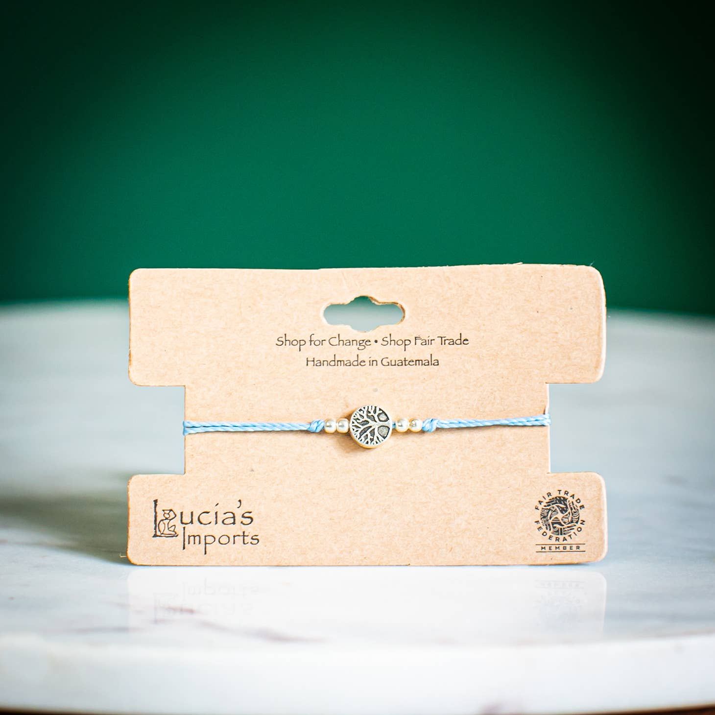 Tree of Life String Charm Bracelet, Guatemala