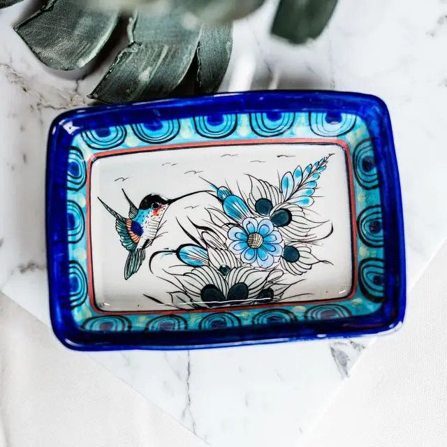 Wild Bird Rectangle Dish, Guatemala