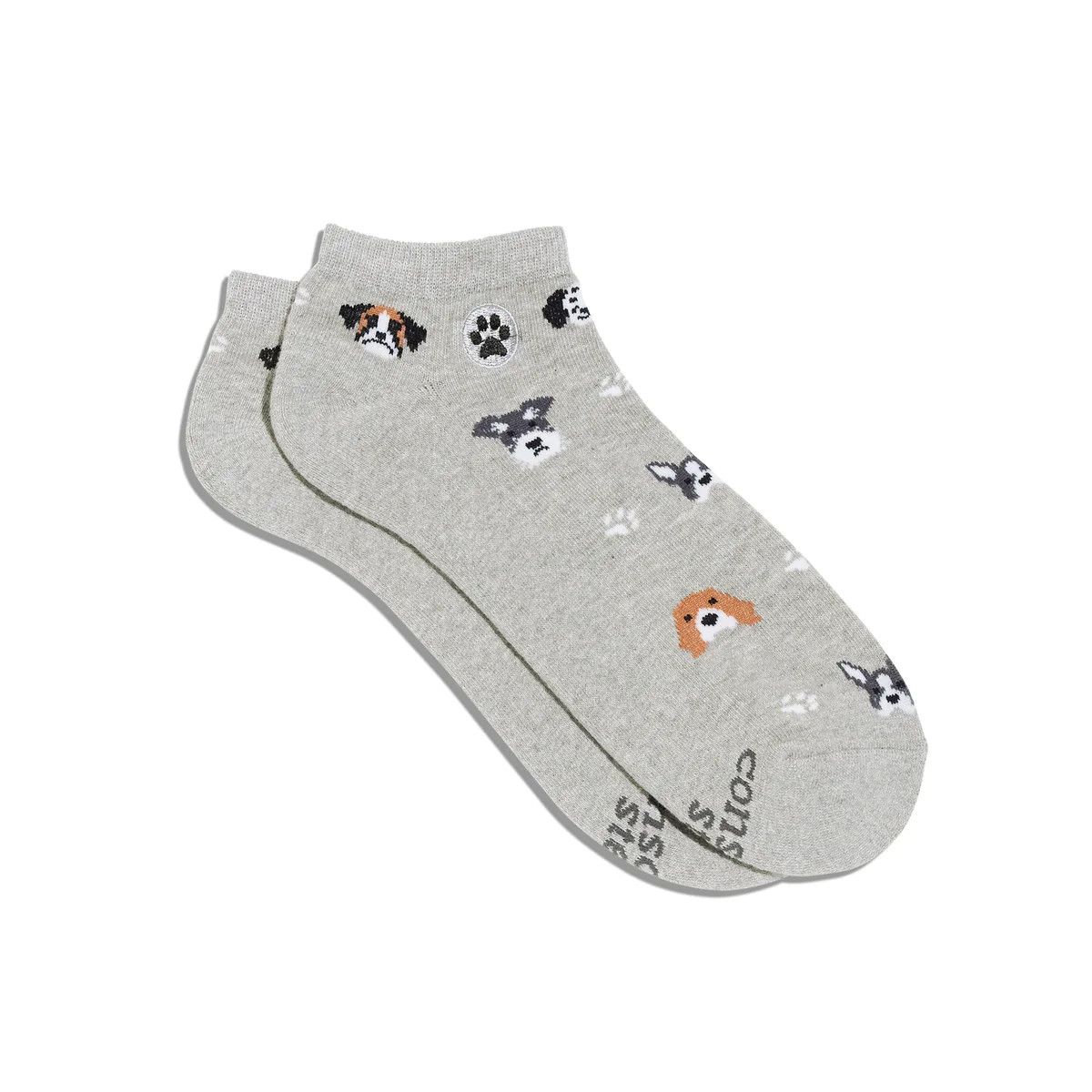 Ankle- Socks That Save Dogs, Grey, Small