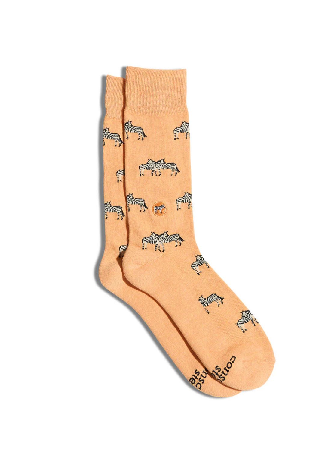 Socks That Protect Zebras, Yellow, Small