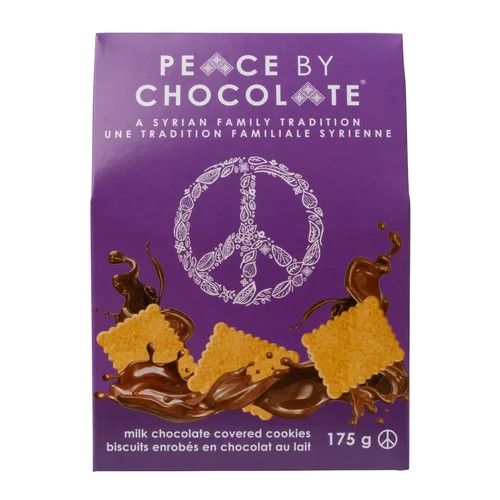 Milk Chocolate Covered Cookies, Peace by Chocolate