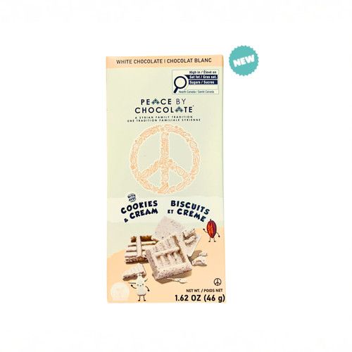 Peace Bar Cookies and Cream, Peace by Chocolate