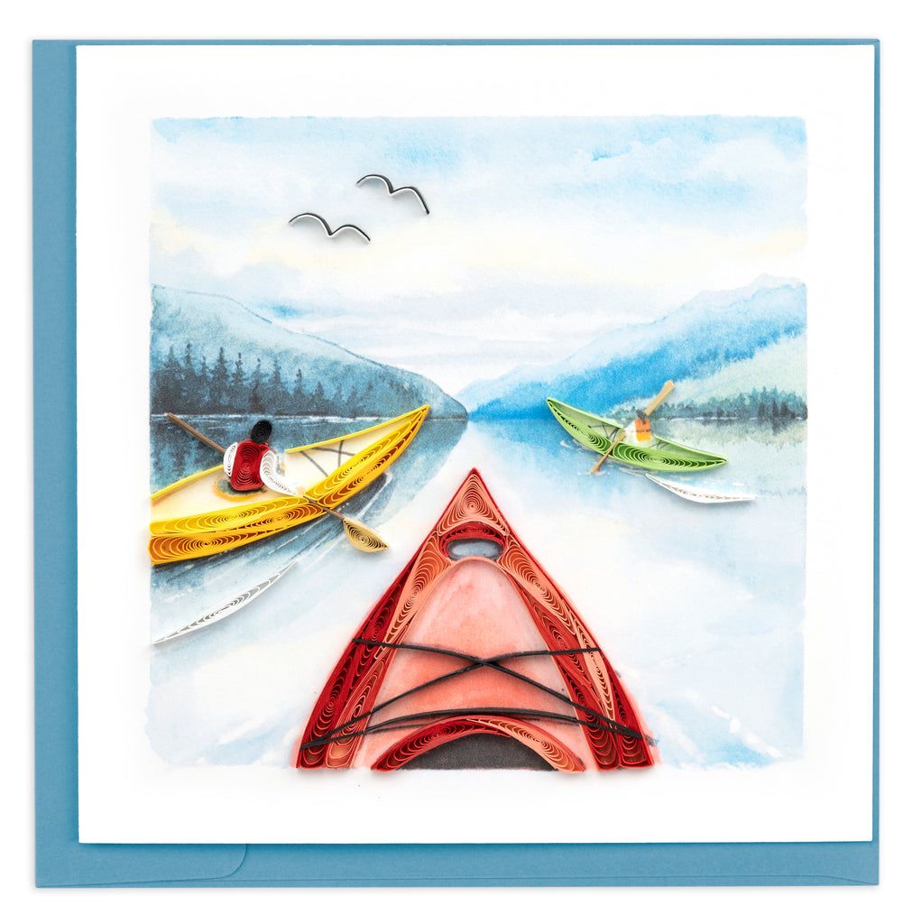 Kayaking Quilling Card, Vietnam