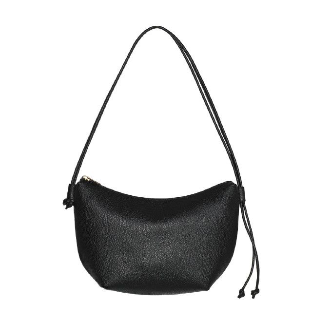 Eco Leather Curve Bag Black, India