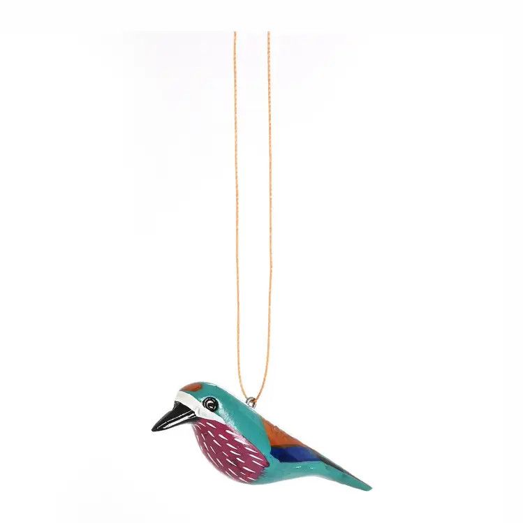 Jacaranda Lilac-Breasted Roller Ornament, Kenya