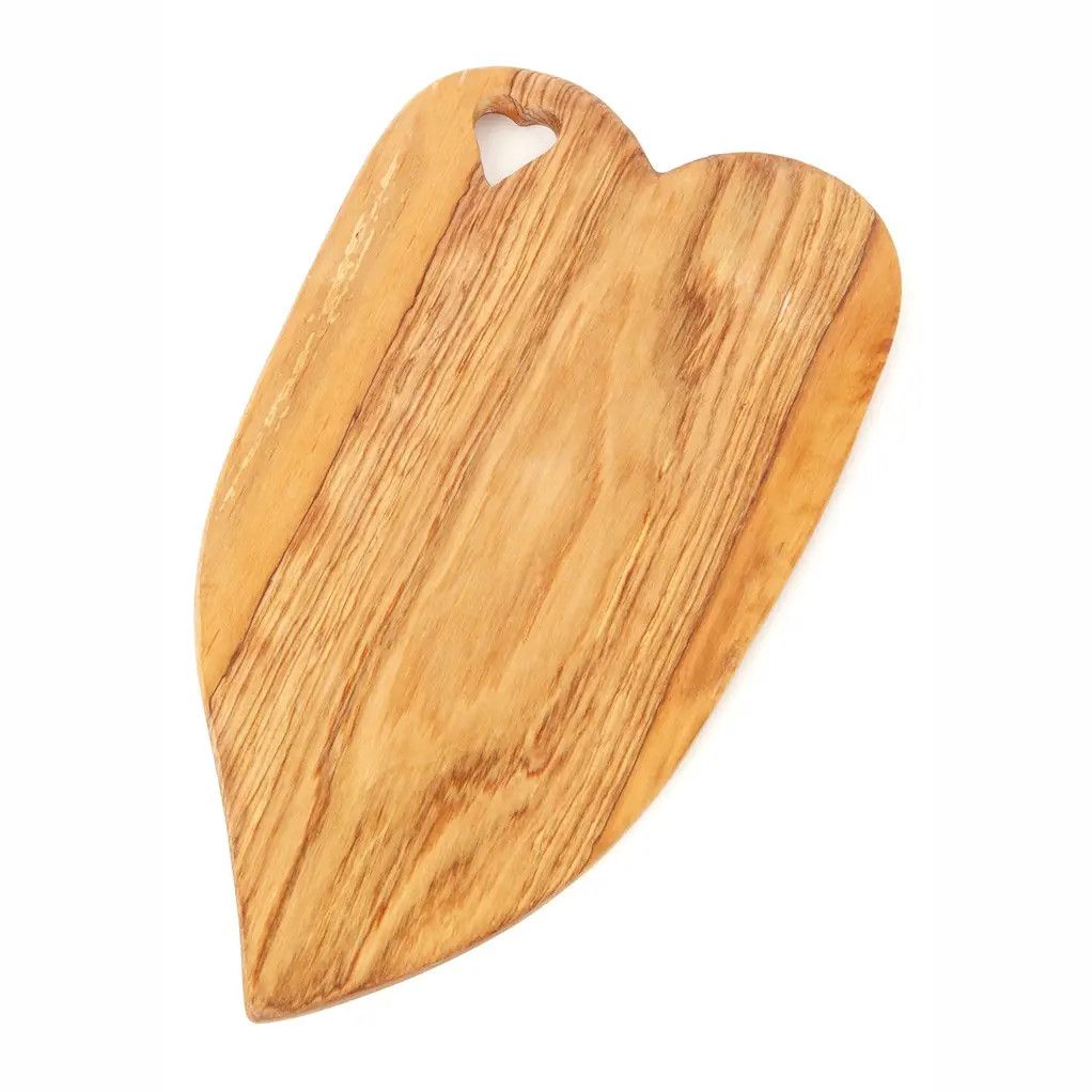 Olive Wood Heart of Hearts Cheese Tray, Kenya