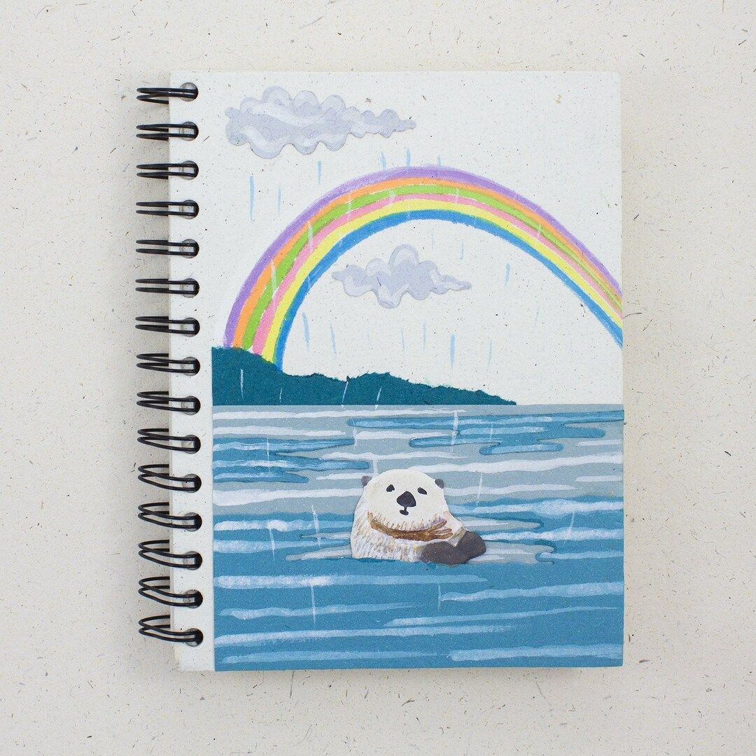 Large Notebook - Sea Otter,  Sri Lanka