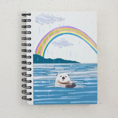 Large Notebook - Sea Otter,  Sri Lanka