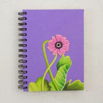 Large Notebook - Pink Daisy Flower, Sri Lanka