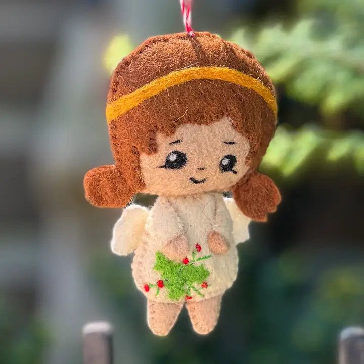 Felt Ornament - Angel, Nepal