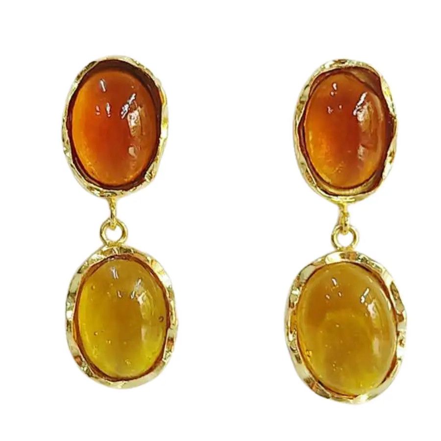 Warm Retro Glitz Stud Earrings, India