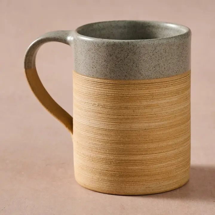 Kaksa Etched Ceramic Mug Gray, Nepal