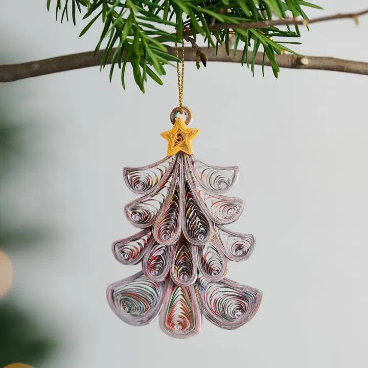 Quilled Fancy Tree Ornament, Vietnam