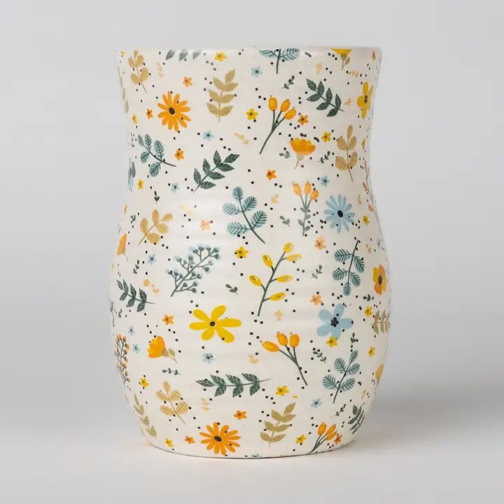 Tula Floral Ceramic Tumbler, India